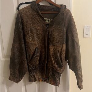 Vintage Brown Leather Jacket